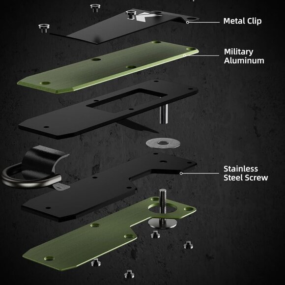 Key Organizer for Men Compact Key Holder Minimalist Key Case Metal Key Chain Key - Picture 2 of 6